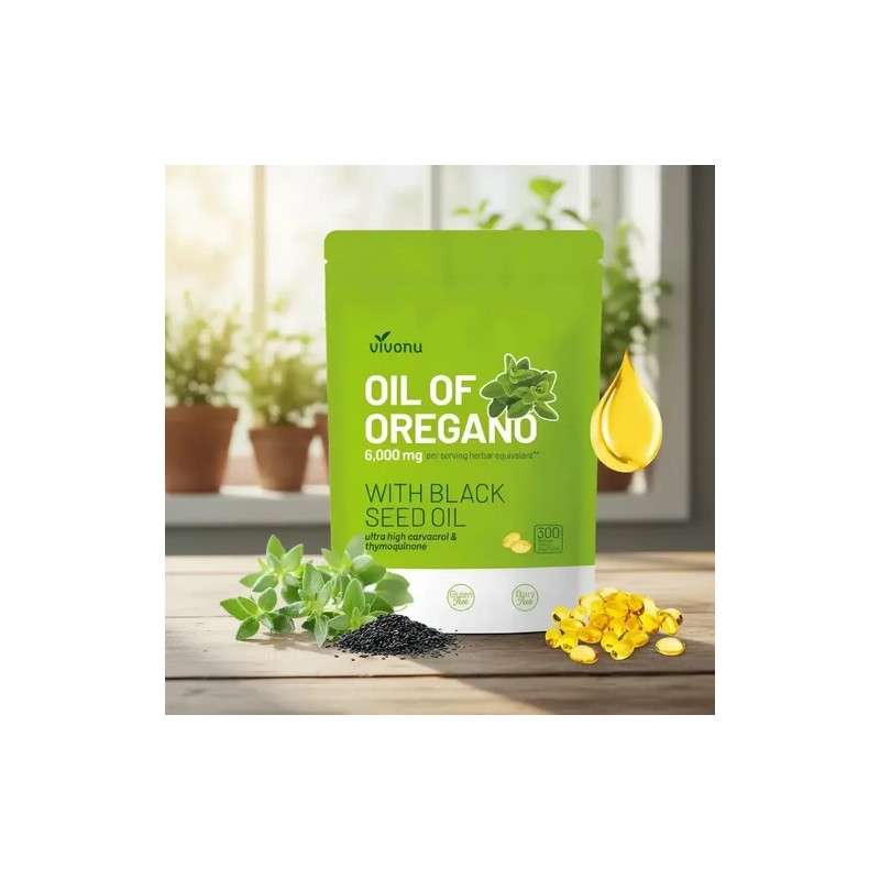 Vvivonu Aceite De Orégano 6000mg 300 Cápsulas