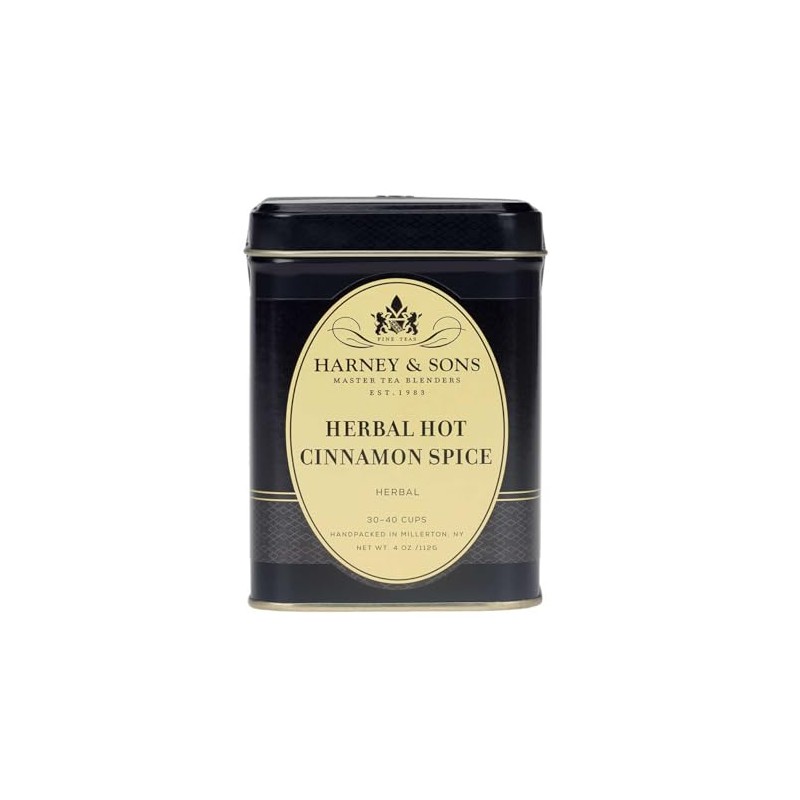 Harney & Sons Herbal Tea, Hot Cinnamon Spice, Caffeine-Free Rooibos,