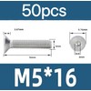 LIANRISES M5 Countersunk Screws 5 mm x 16 mm Threaded