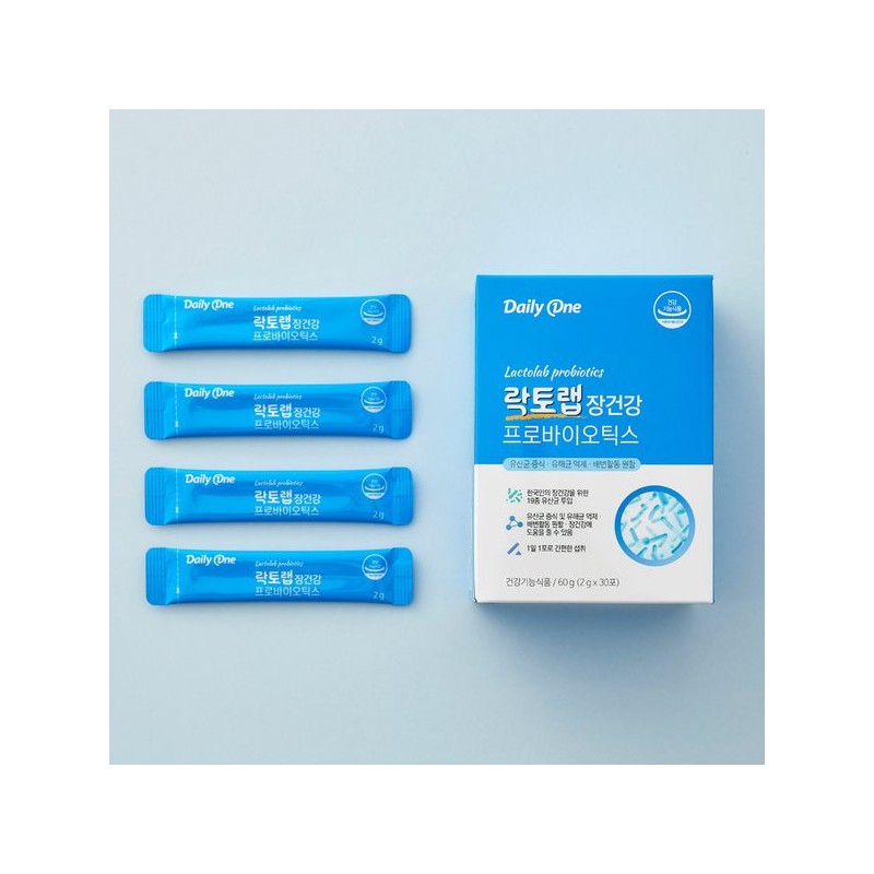 Daily One 데일리원 락토랩 장건강 프로바이오틱스 유산균 보장균 1억 CFU