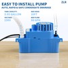 ZLR Condensate Pump for HVAC - 230V 90GPH 1/30HP Automatic