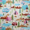 Riley Blake BonEful Fabric FQ Cotton Quilt Pink White Red