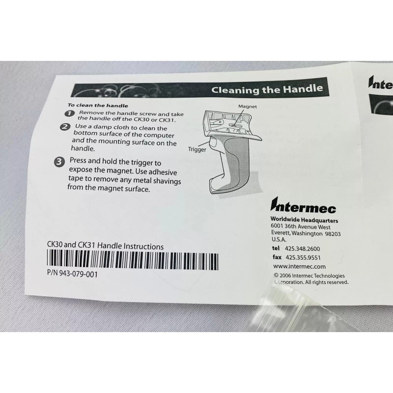 INTERMEC 203-754-001 Pistol Grip Kit for CK30 | CK31 Hand-Held