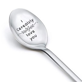 Funny Gifts for Men Women I Cerealsly Love You Spoon Gifts for Him Her Husband Hubby Gifts from Wife Birthday Christmas Presents Gifts for Couples Wedding Anniversary Engagement Gifts Ideas