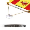 Spain Hanging Flag with Suction Cup 4x6 Inch - Double