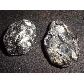 Apache Tears 2pc Natural Healing Crystal Gemstone Tumbled. Polished, Natural Markings, Collectible , Display Wrapping Stones