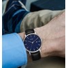 BUREI Ultra Thin Minimalist Modern Mens Watch Classy Date Gents