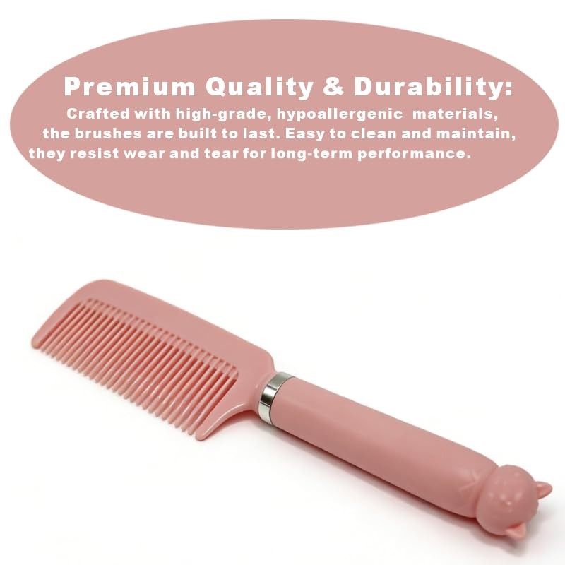 Hair Brush Set for Women, 4-Piece Curl Styling Brush with