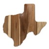 Texas Shaped Cutting Board, Laser Engraved Wood (Acacia)
