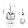 Disco Ball Earrings Eras 80s Accessories for Women Silver Earrings