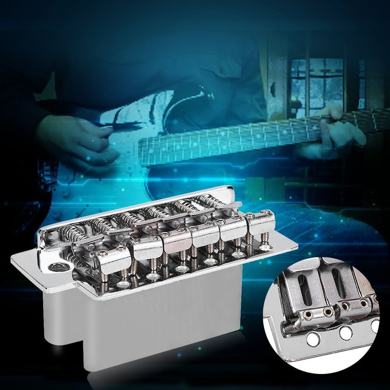 Guitar Tremolo Bridge, Zinc Alloy 6 String Electric Guitar Tremolo