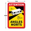 Signs247 Angles Morts Stickers Blind Spot Stickers for motorhomes and