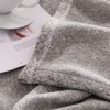 KAWAHOME Knit Blanket Lightweight Breathable Fuzzy Heather Jersey Thin Blanket