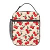 Ti Caldi Bright Cherry Lunch Box for Women Adults Kids, Insulated Cooler Polyester Juicy Fruit Lunch Bag for Picnic, School, Office, Travel, Work, Portable Reusable Tote Thermal Lunch Bags