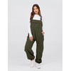 SeekMe Womens Fleece Overalls 2024 Warm Winter Casual Loose Jumpsuits