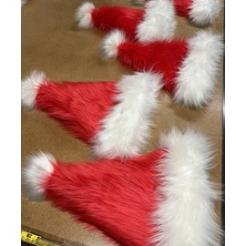 Santa Hat Red White Luxury Cute Party Hat One size Adult Christmas Hat 9" x 15"