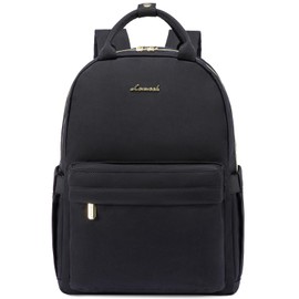 LOVEVOOK Small Backpack Women's Small City Backpack Handbag 2 in 1 Waterproof Daypack with USB Mini Backpack Women Elegant Casual Daypack for Travel Leisure Shopping Work, black, Casual