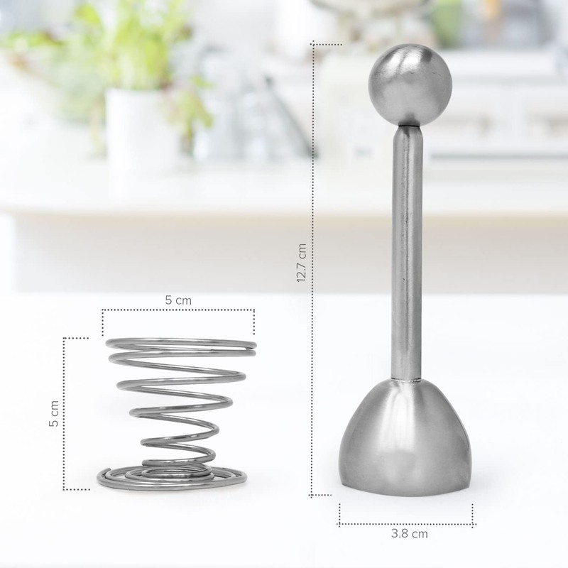 Joejis Egg Topper Stainless Steel Egg Cutter - with 2