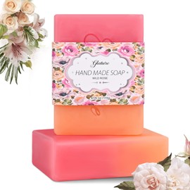 glature Soap Bar for Men and Women (Pack of 2),Cold Pressed Soap for Bath and Shower,Containing Premium Natural Handmade Soap,Bath and Facial Care,Moisturising Effect,Leaves Your Skin Smooth and Soft