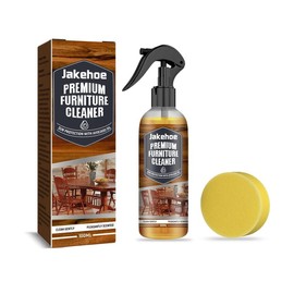 Jakehoe floor cleaner for wooden floors, marble floors, strong stain removal, brightening, polishing and cleaning agents kitchen  foam  cleaner - Colour: 2 bottles