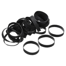 QUARKZMAN Pack of 100 Elastic Bands Stretchy Elastic Bands Black 50 mm x 10 mm Hair Bobbles for Home and Office