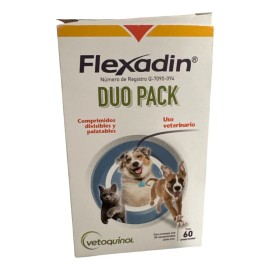 Paquete De 2 Frascos Flexadin Vetoquinol 30 Tabletas Perros