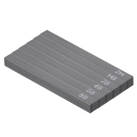 PATIKIL Compressed Charcoal Sticks, 6 Pack 2H/2B/4B/6B/8B/HB Art Supplies Sketch Square Stick for Artist Drawing Sketching Shading Painting, Black