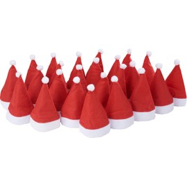 VBS 24x Bulk Pack 8 cm Santa Doll Hats Christmas Hat Santa Claus Christmas Hat