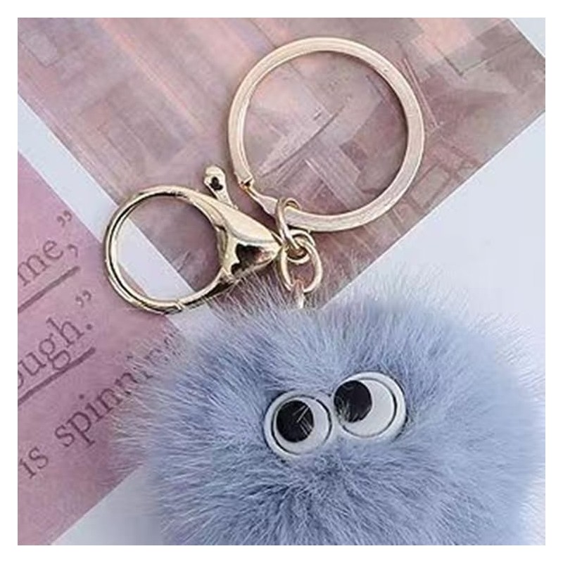 88flix Cute Keychain, Mofumofu Soft Plush Key Holder, Bag Charm,