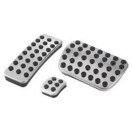 MACHSWON 3Pcs Car Anti-Slip Brake Gas Foot Pedal Pads for Me-rced-es-Benz Stainless Steel Accelerator Pedal Covers