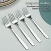 Berglander Dinner Forks of 12, Stainless Steel Modern Fork Set,