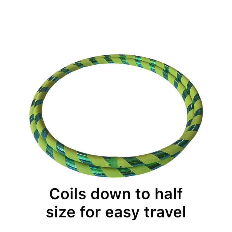 SpinMajik Kids Hula Hoop | Lime Green Gecko, Medium (32")
