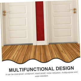 Levemolo Convenient Draft Stopper Strip Soundproofing for Bedroom Home Creative Windproof Design Noise Blocker for Doors Easy Installation Grey