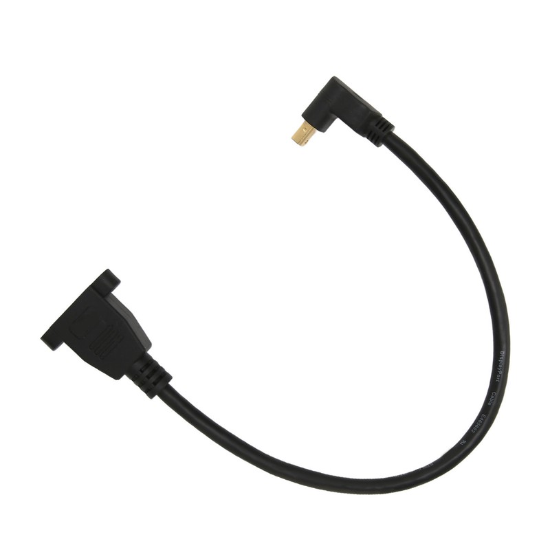 DP Female to Mini DP Male Cable Double Hole Lockable