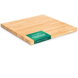 24"x25" Butcher Block Countertop, DIY Beech Countertop, 1.5'' Thick Waterproof Table Top, Used as Cutting Board, Office Desk Tops, Living and Dining Room Tables, Laundry Counters, Kitchen Island