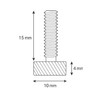 Precisiongeek M4 x 15 mm Thumb Screw - Stainless Steel