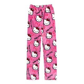 BIUGNVW Anime Pajamas Pants Women Cartoon Family Christmas Pajama Pants Kawaii Flannel Pajama Pants Pink Medium