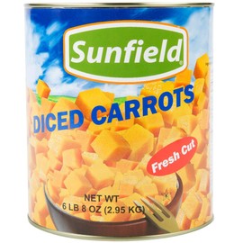 Diced Carrots - #10 Can - 6/Case By TableTop King