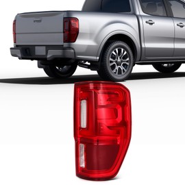 SCITOO Tail Light Assembly Fit 2019-2023 for ford Ranger Right Taillamp Red Clear Lens KB3Z13404G