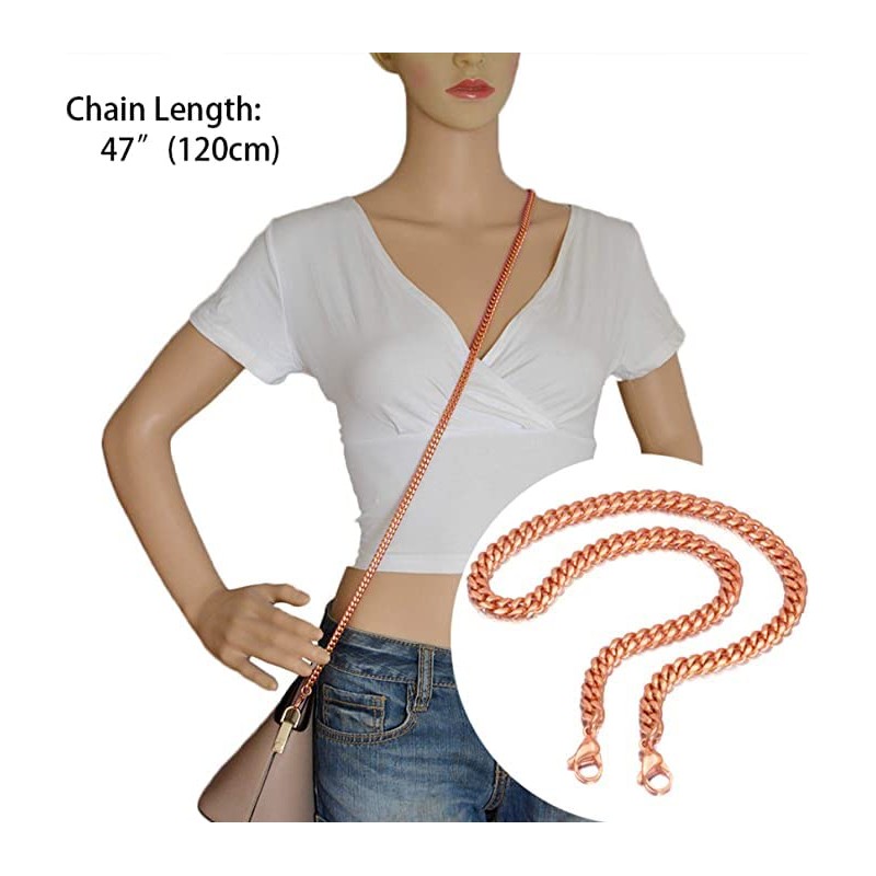 Luxury Fashion 47 Inche Replacement Flat Chain Strap with Buckles