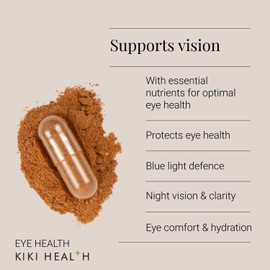 KIKI Health - Eye Health - with Essential Nutrients for Optimal Eye Health - Blue Light Defence, Night Vision & Clarity, Eye Protecttion, Health, Comfort & Hydration - 60 Capsules
