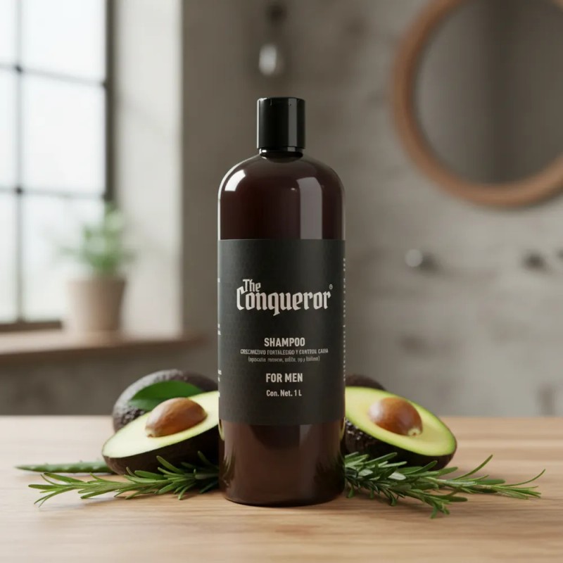 Kit Shampoo 1l Y Tónico For Men The Conqueror Anticaída