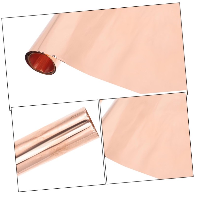 BUGUUYO 1roll Copper Foil Sheet Thin Easy to Cut Shape