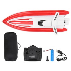 LSRC-B8 RC Boat High Speed Racing RC Boat with Dual Propeller Long Battery Life(Red )