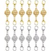 Bonison 12 PK Round Ball Lobster Clasps Gold & Silver
