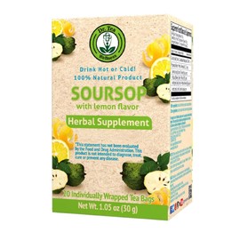 Dr. Tea Wellness Soursop Herbal Tea with Lemon Flavor - 20 Tea Bags