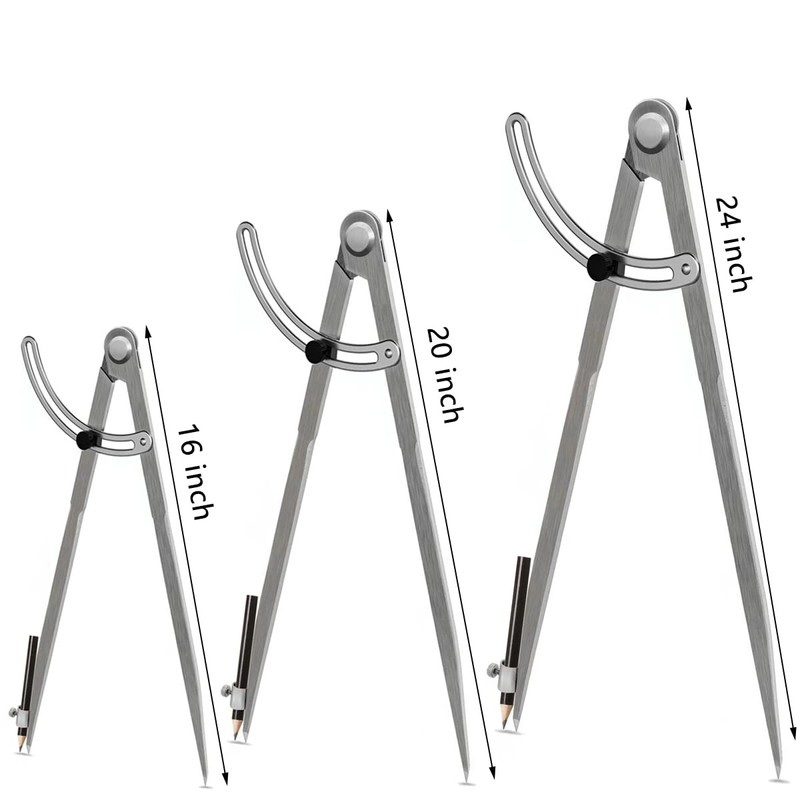 16 inch Compass for Geometry, Compass for Woodworking, Precision Woodworking