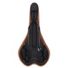 Bike Seat, 2 Colors Shockproof Wear-resistant PU Leather Bicycle Saddle
