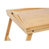 KOZY KITCHEN Foldable Breakfast Tray| Large Organic Bamboo Folding Serving