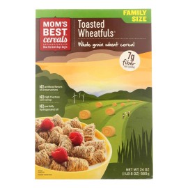 UD_Mom's Best Naturals Wheat-fuls Toasted 24 Oz. Breakfast Cereal Case of 12